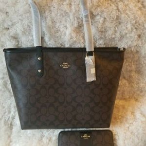 Authentic Coach purse and wallet. Authentic MK